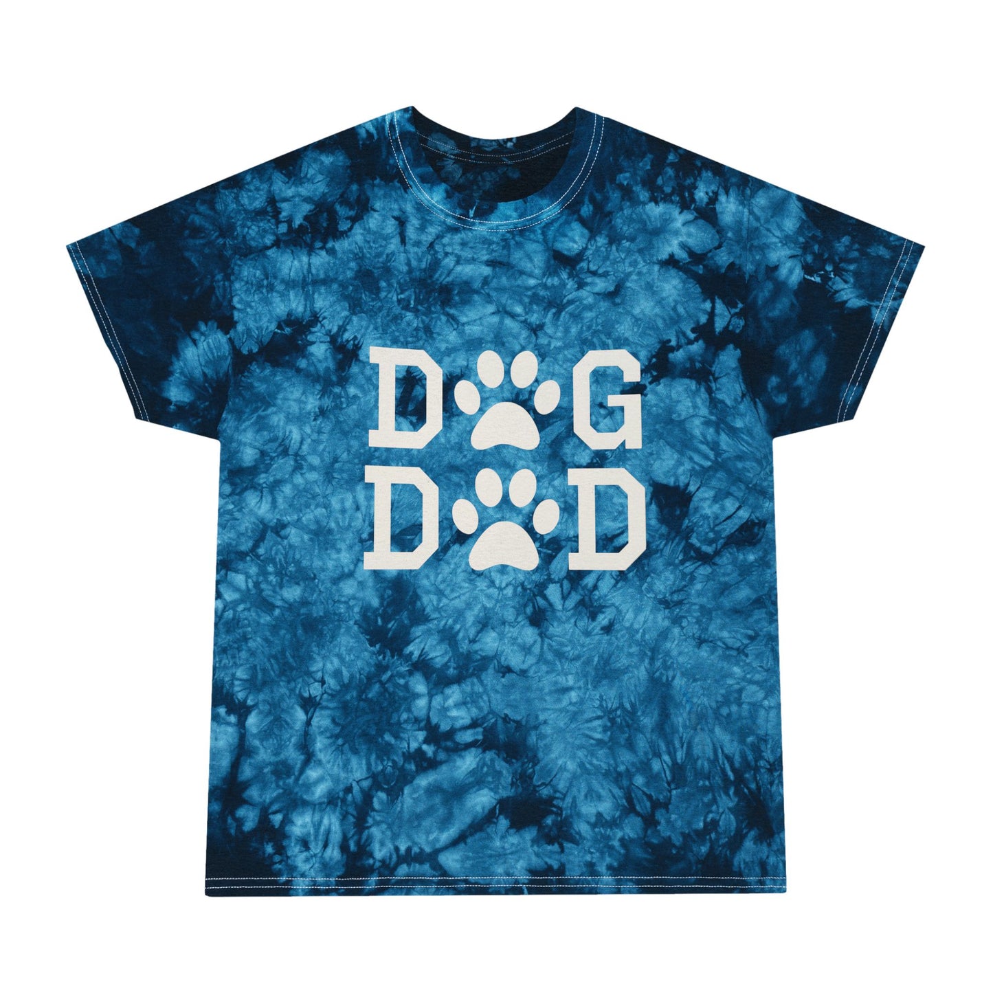 Dog Dad Crystal Tie-Dye Tee Small - 2XL (2 colors)
