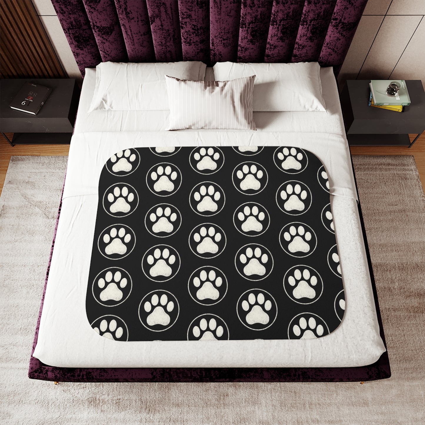 Cozy Sherpa Paw Blanket