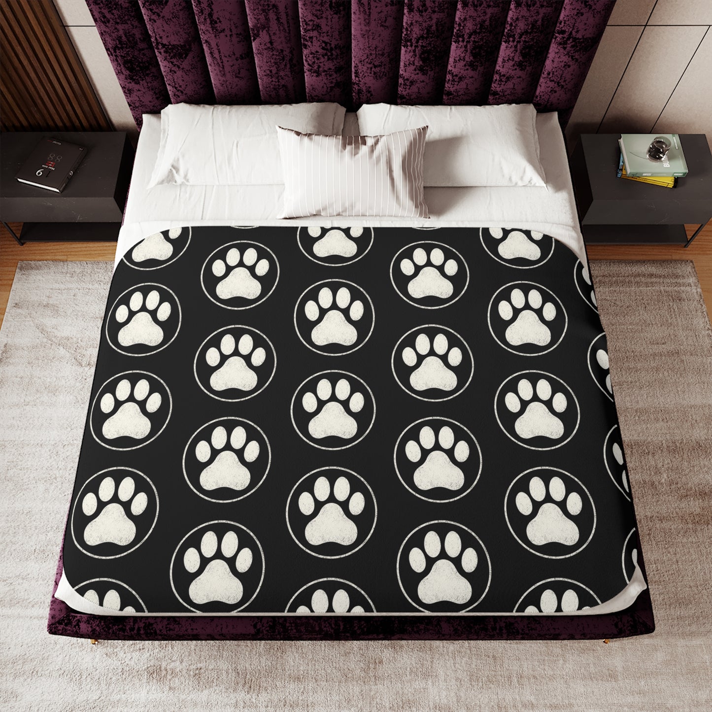 Cozy Sherpa Paw Blanket