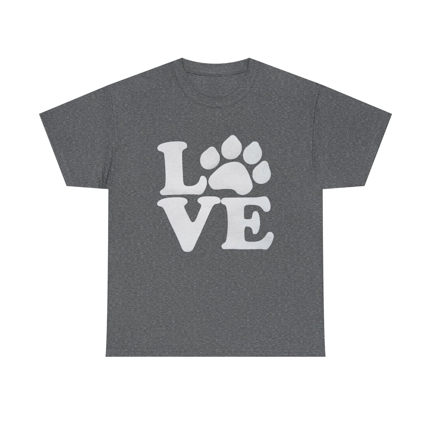 Love Paw Heavy Duty Unisex Tee Sizes Small - 5XL (11 colors)