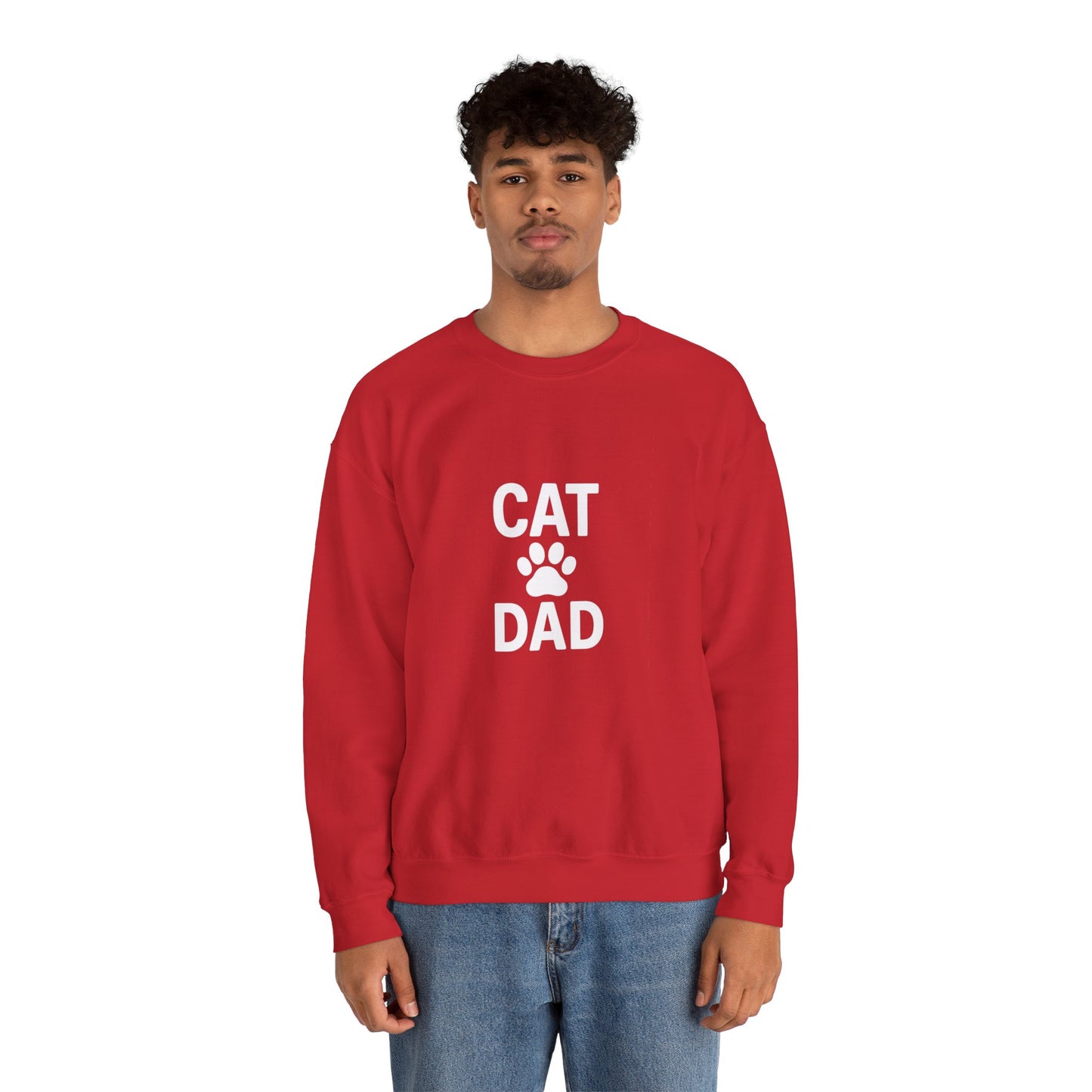 Cat Dad Sweatshirt Sizes Small - 3XL (3 colors)