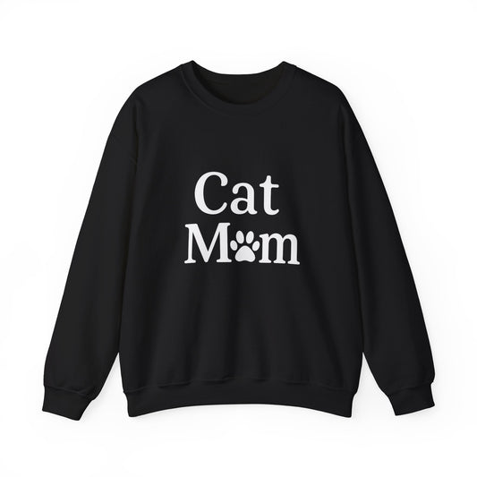 Cat Mom Sweatshirt Sizes Small - 3XL (3 colors)