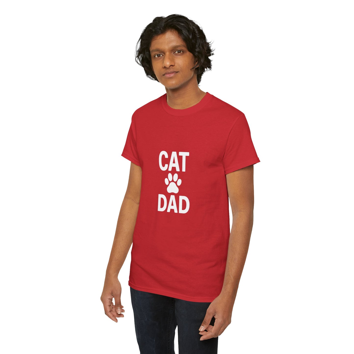 Cat Dad Heavy Duty Unisex Tee Sizes Small - 5XL (11 colors)
