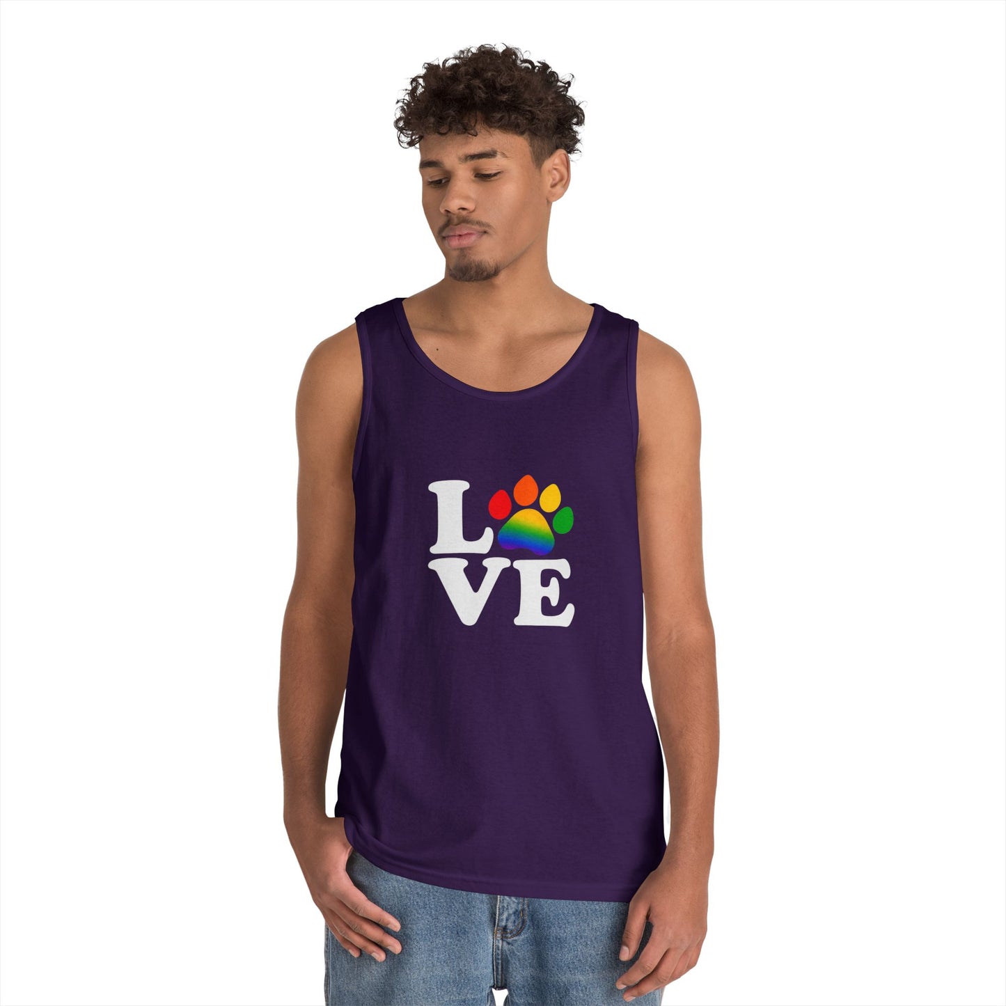 Pride Love is Love Unisex Heavy Cotton Tank Top (6 colors)