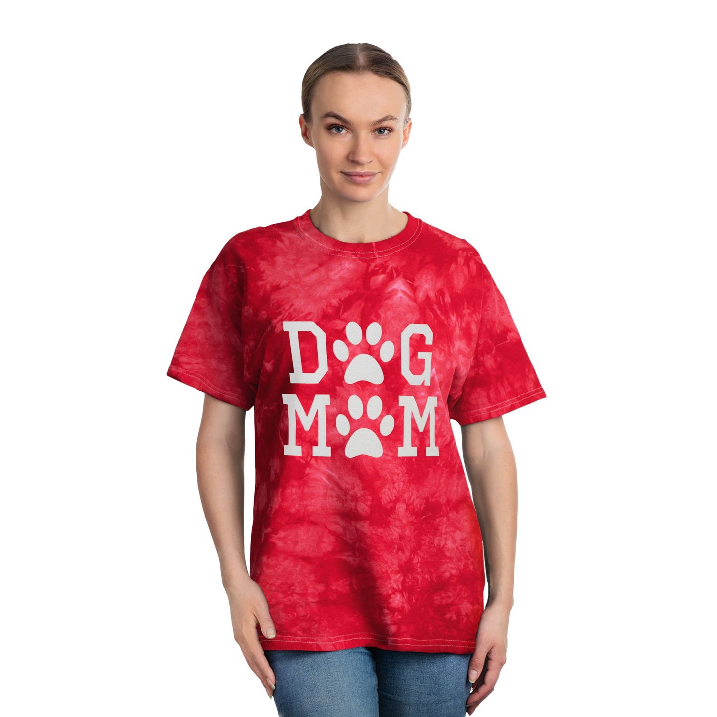 Dog Mom Crystal Tie-Dye Tee Small - 2XL (2 colors)