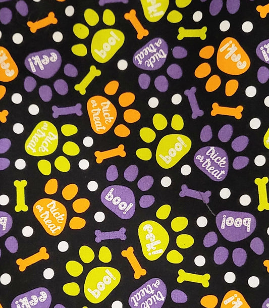 Paws and Bones with Halloween Sayings