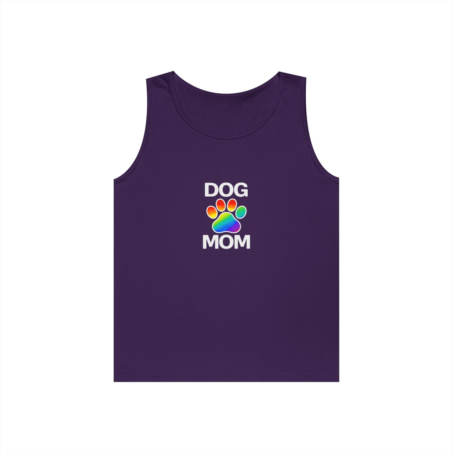 Pride Dog Mom Unisex Heavy Cotton Tank Top (9 Colors)