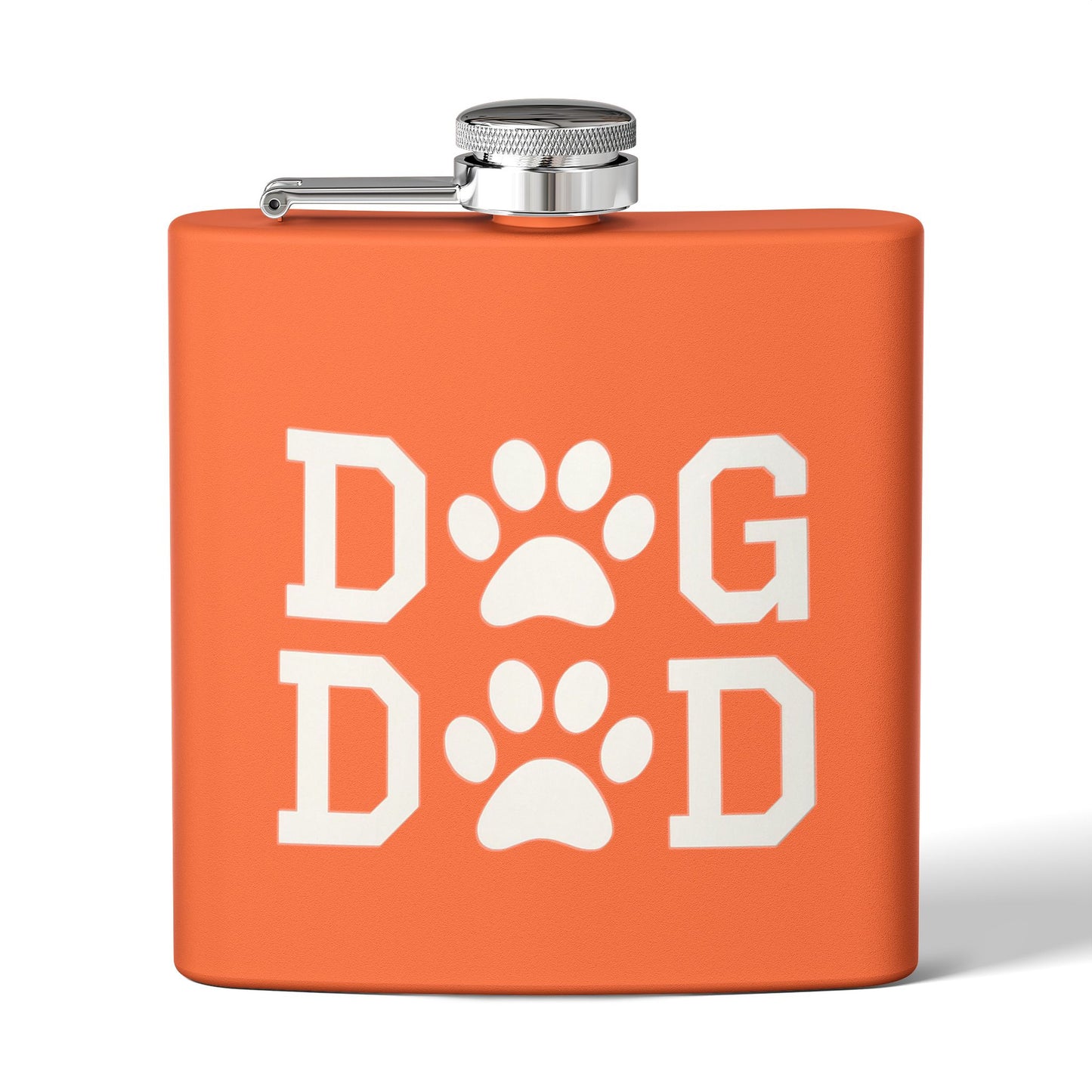 Dog Dad Stainless Steel Colored Flask