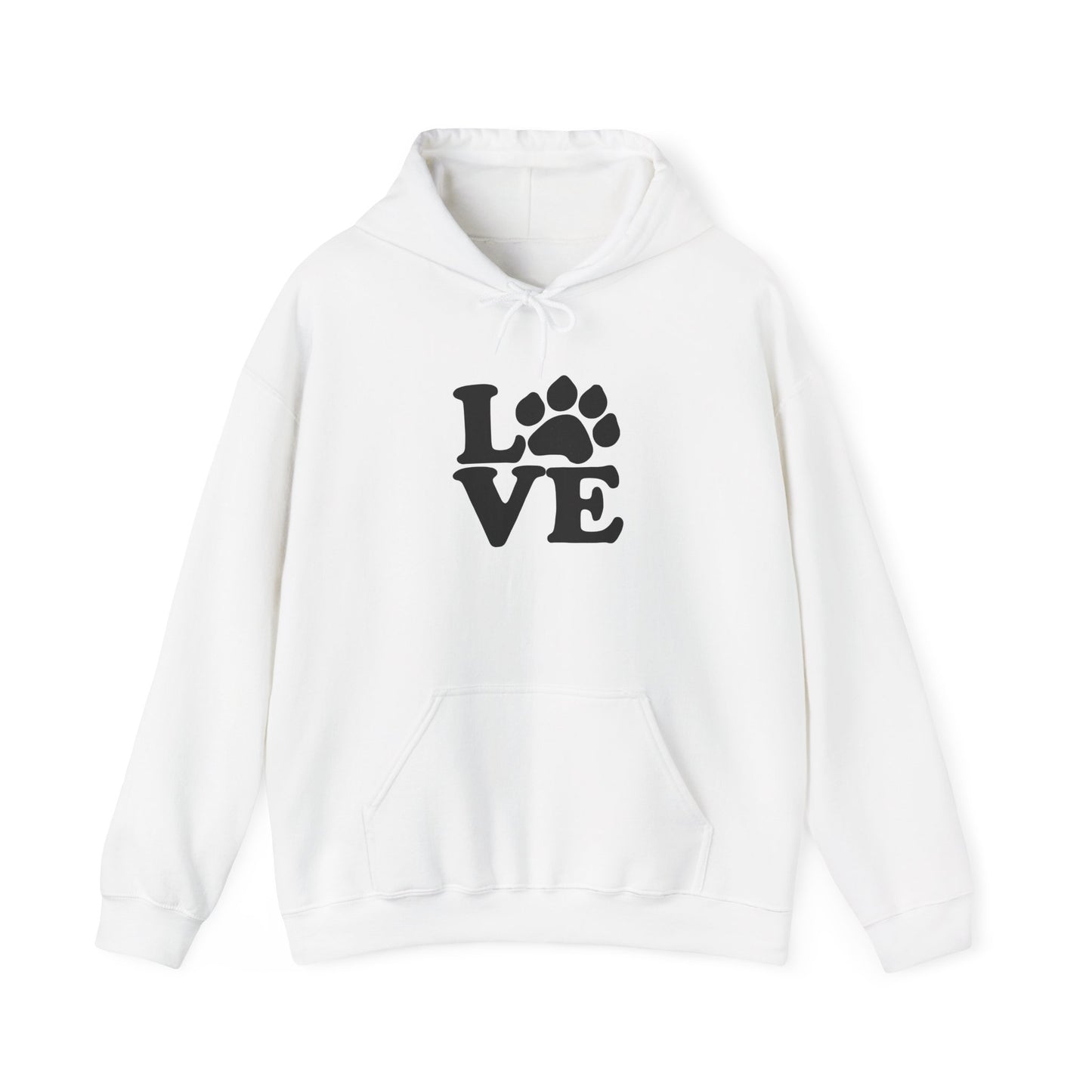 Love Paw Print Unisex Hoodie Sizes Small - 5 XL (9 Colors)