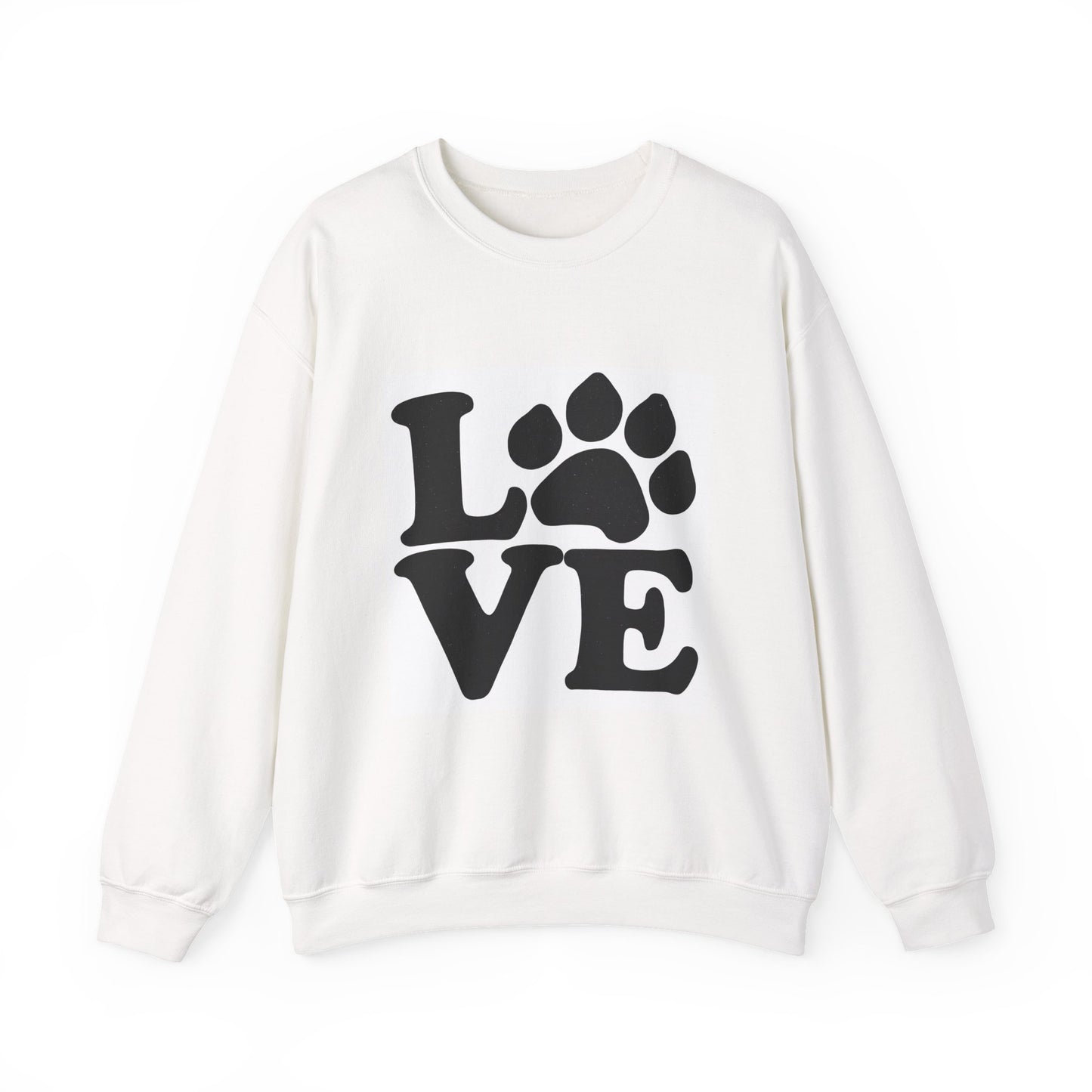 Love Paw Print Sweatshirt Sizes Small - 4XL (8 colors)