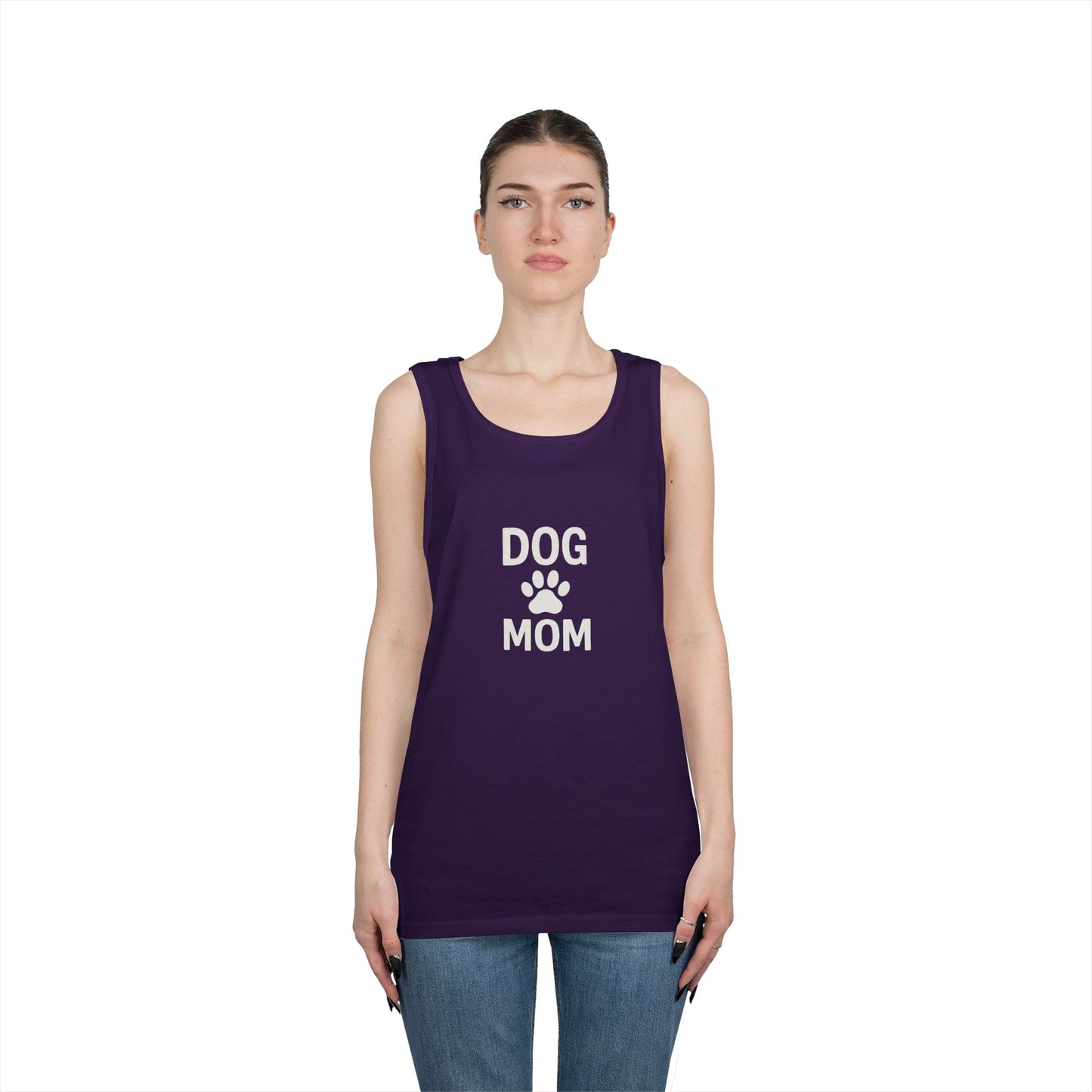 Dog Mom Unisex Heavy Cotton Tank Top