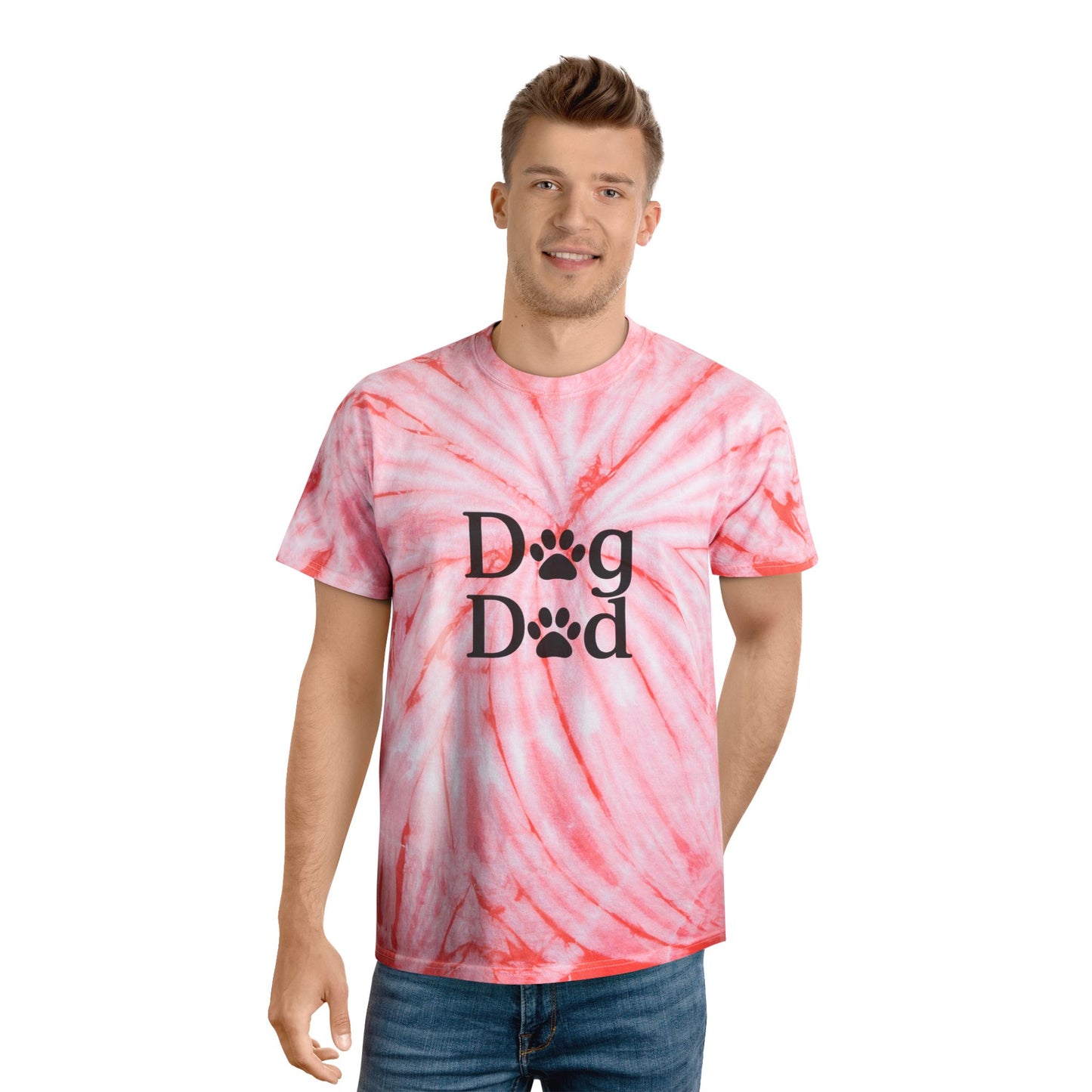 Dog Dad Bright Color Blast Tie-Dye Tee Sizes Small - 2XL (4 colors)