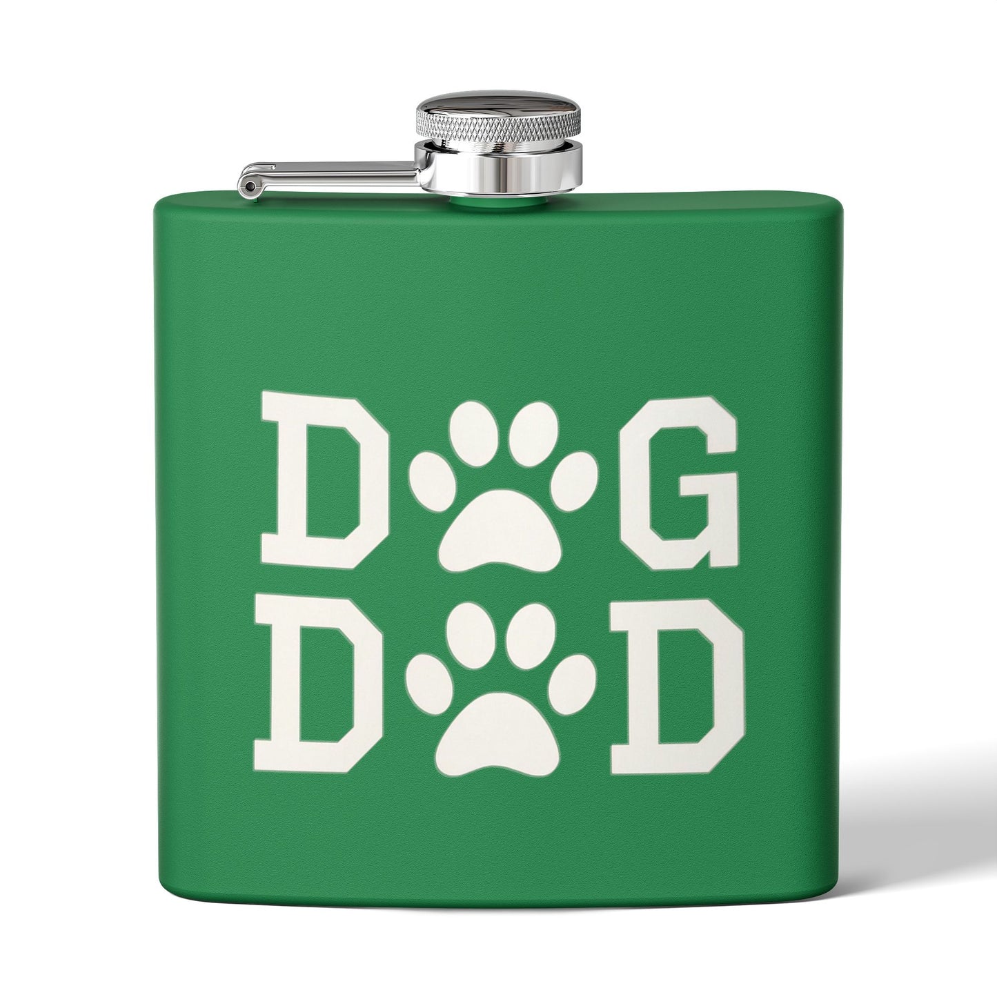 Dog Dad Stainless Steel Colored Flask