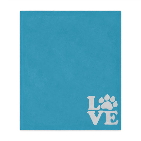 Love Dog Minky Blanket