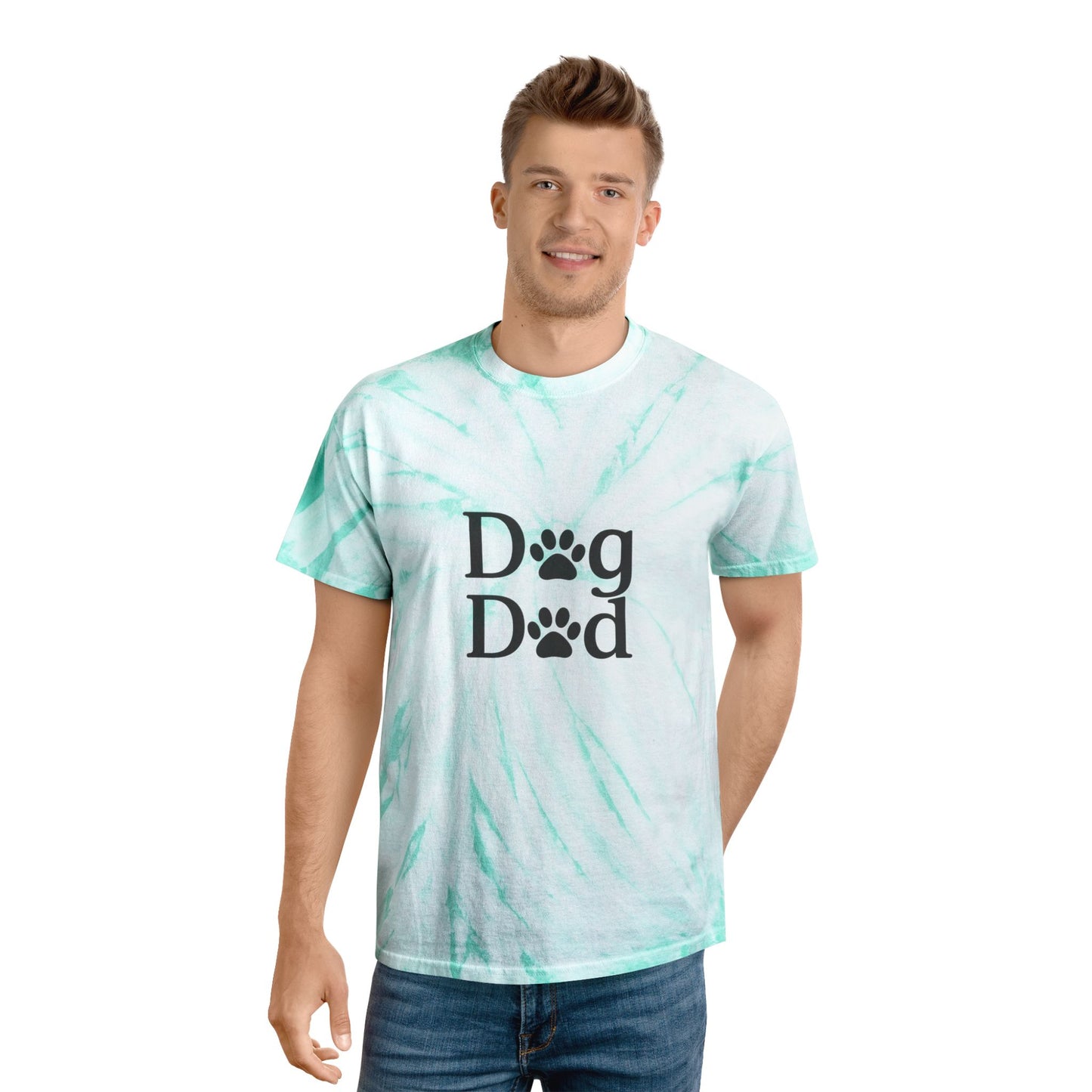 Dog Dad Bright Color Blast Tie-Dye Tee Sizes Small - 2XL (4 colors)