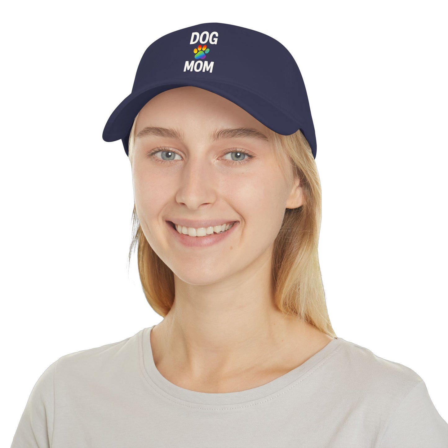 Pride Dog Mom Low Profile Baseball Cap (5 Colors)