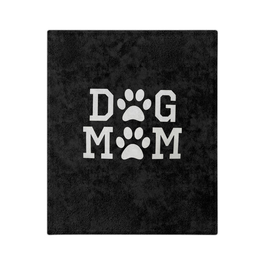Dog Mom Cozy Fleece Throw (2 sizes)