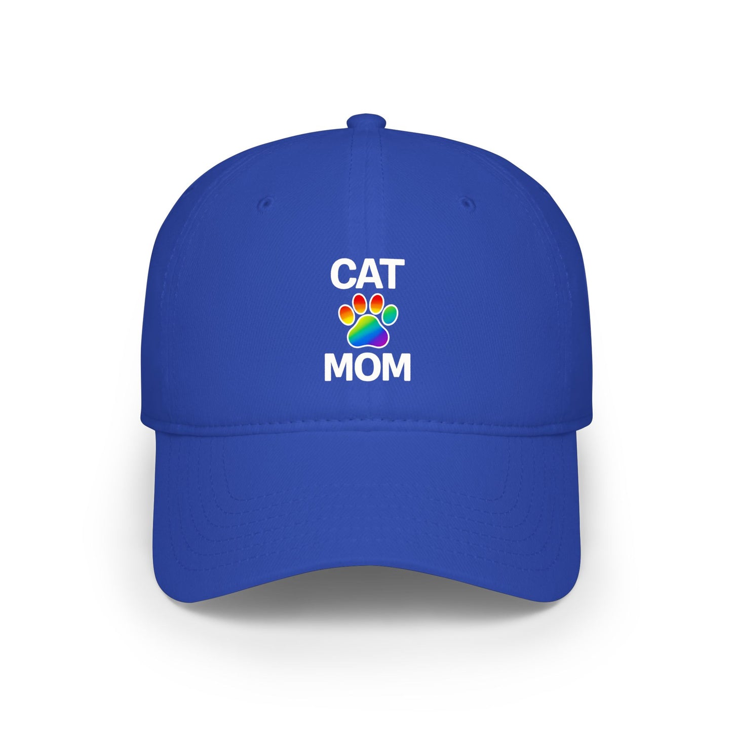 Pride Cat Mom Low Profile Baseball Cap (5 Colors)