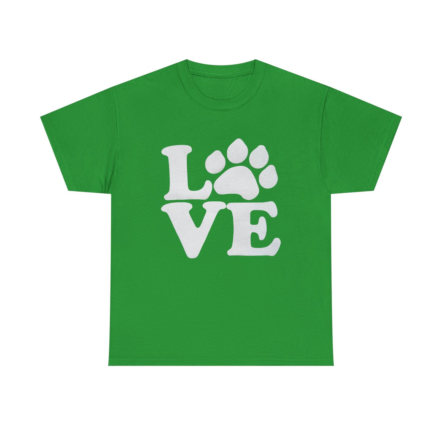 Love Paw Heavy Duty Unisex Tee Sizes Small - 5XL (11 colors)