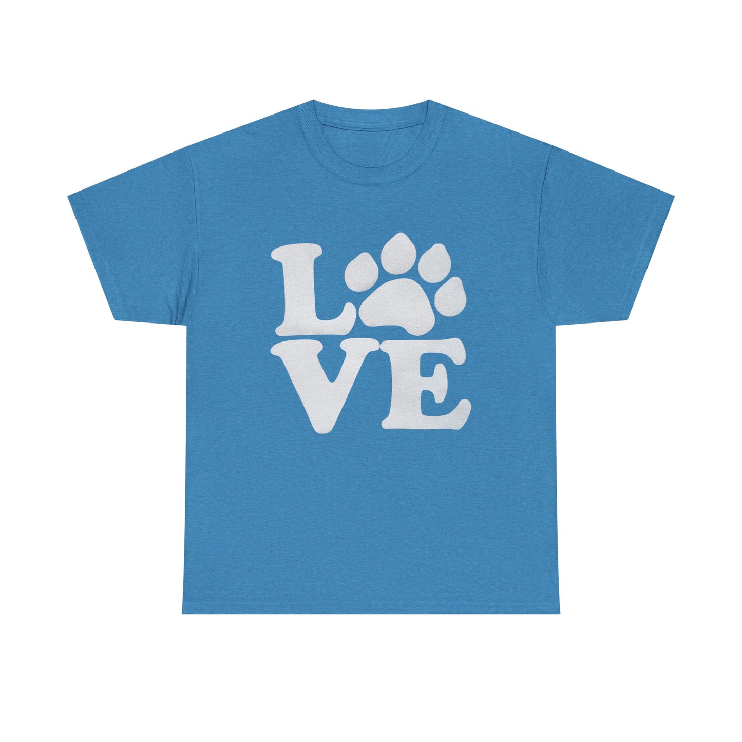 Love Paw Heavy Duty Unisex Tee Sizes Small - 5XL (11 colors)