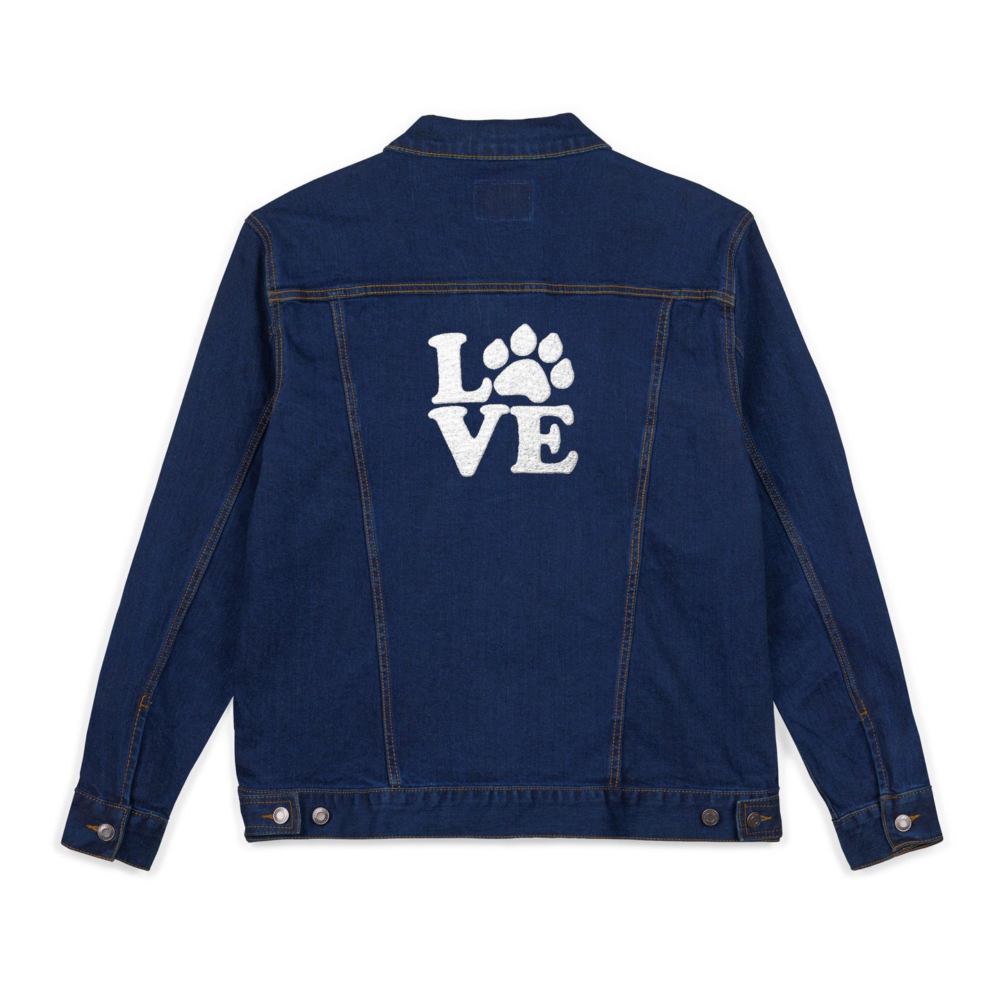 Embroidered Love Paw Denim Jacket Sizes Small - 2XL (2 colors)