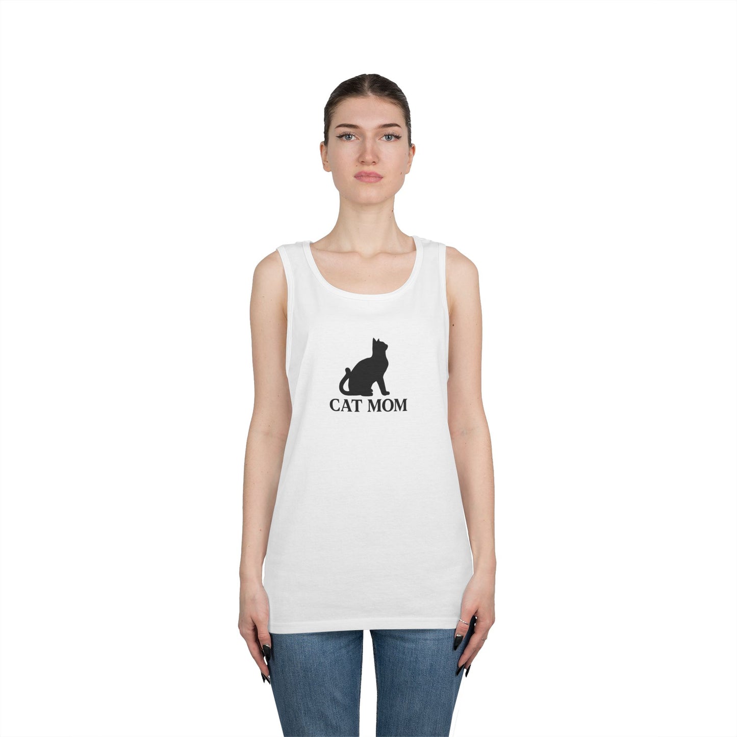 Cat Mom Unisex Heavy Cotton Tank Top