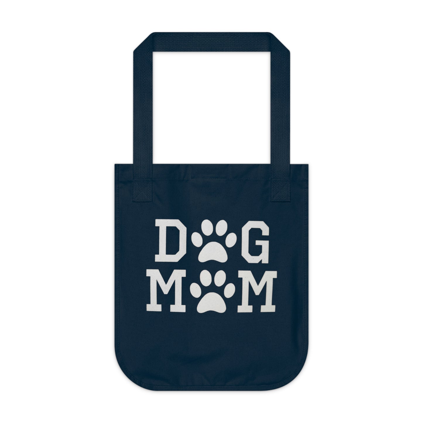 Dog Mom Organic Canvas Medium Tote Bag