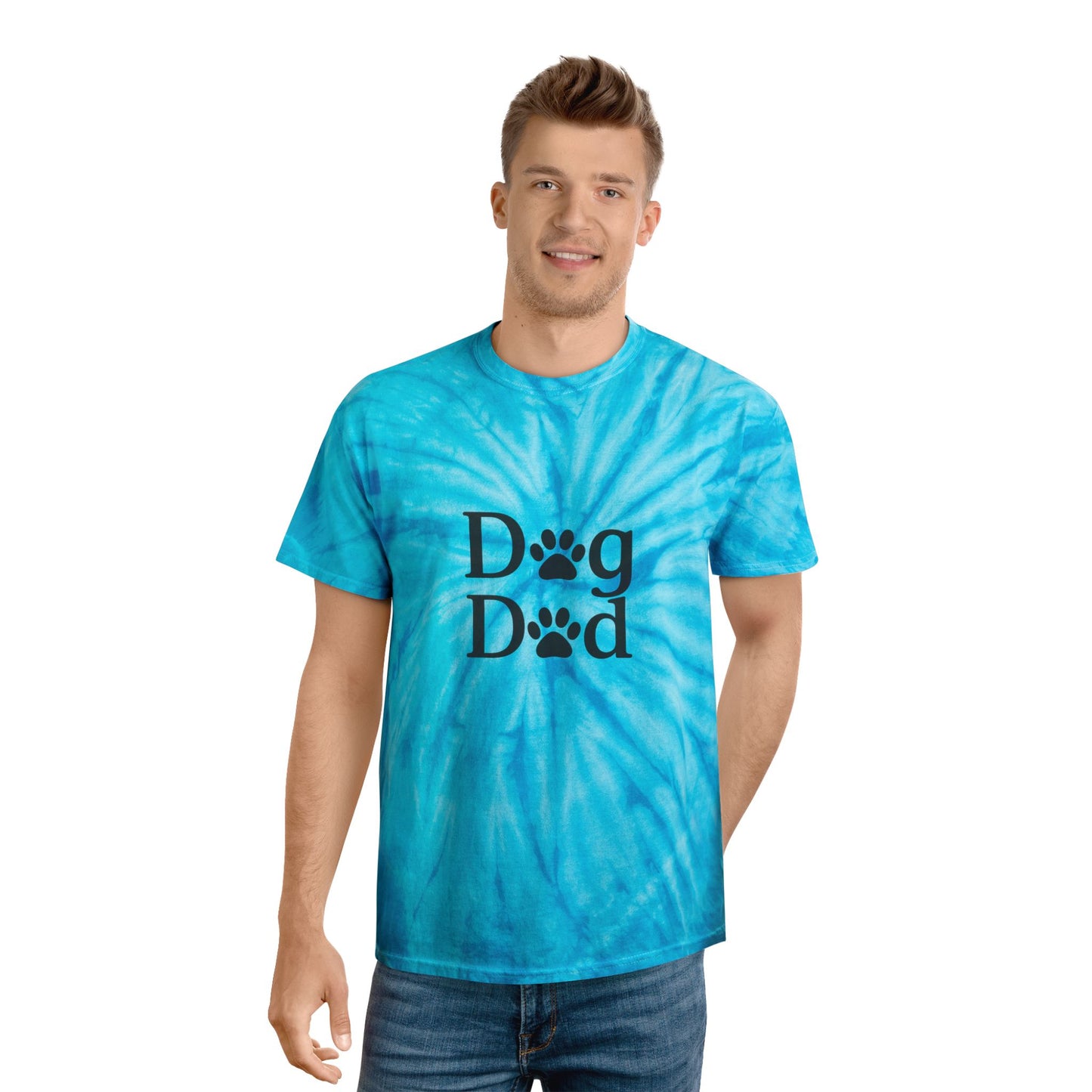 Dog Dad Bright Color Blast Tie-Dye Tee Sizes Small - 2XL (4 colors)