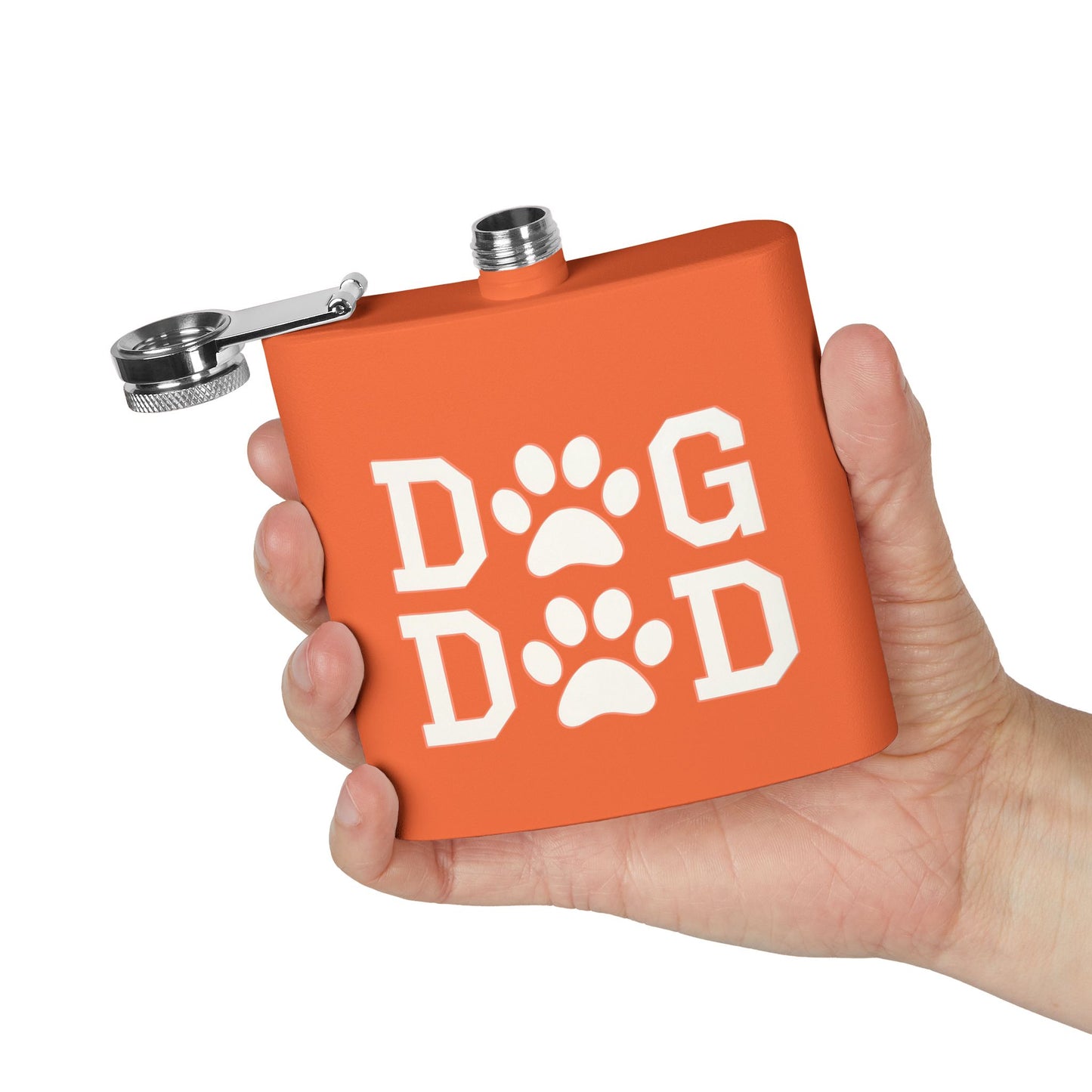Dog Dad Stainless Steel Colored Flask