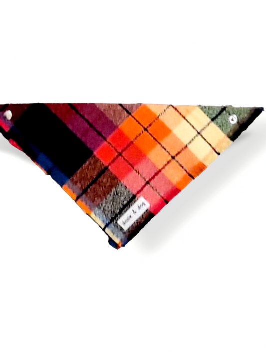 Multi-color Check Flannel Bandana