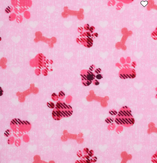 Pink Bones and Paws with Hearts
