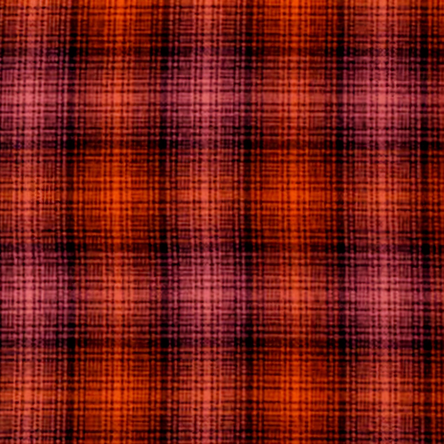 Orange, Pink and Black Check Flannel