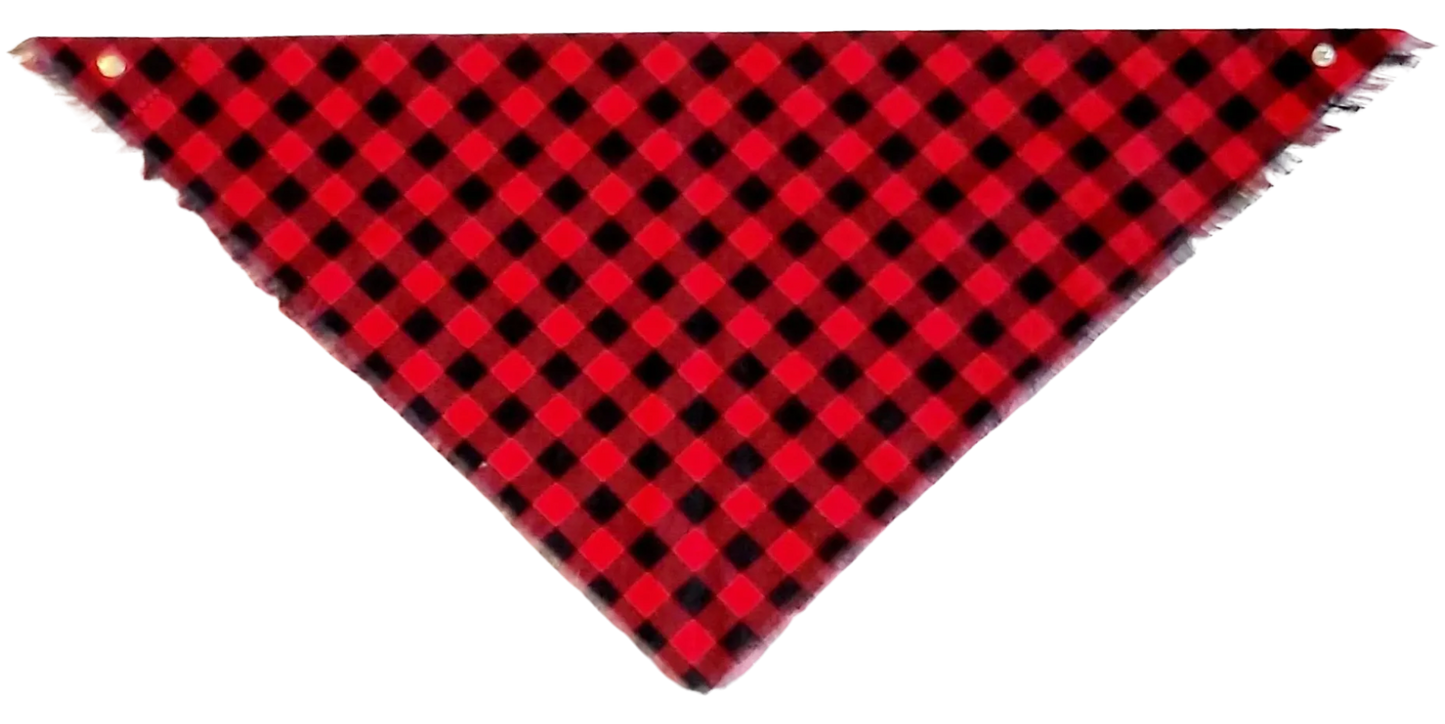 Red and Black Check Bandana