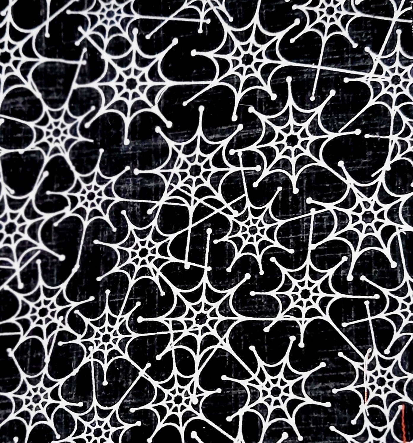 Glow in the Dark Cobwebs Flannel Bandana