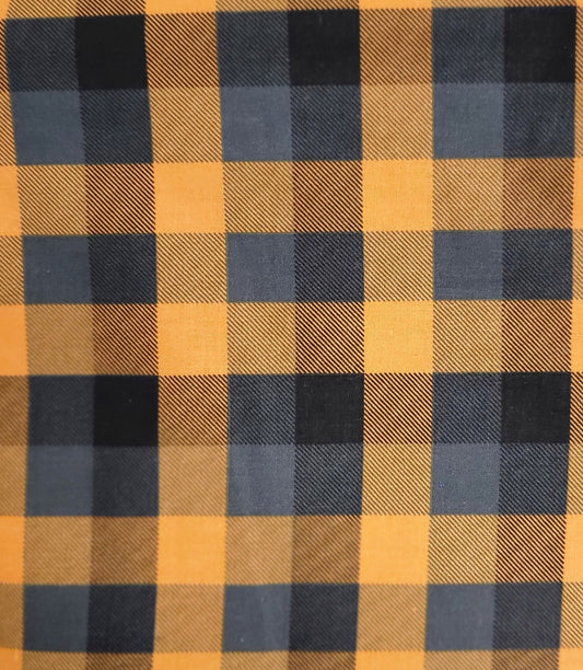 Black and Orange Plaid