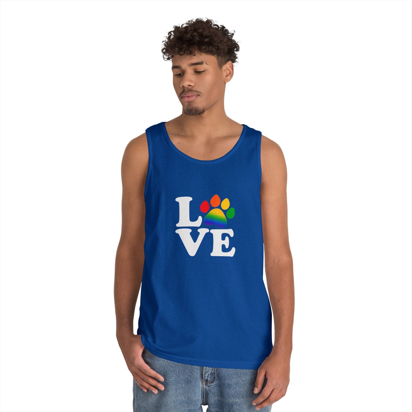 Pride Love is Love Unisex Heavy Cotton Tank Top (6 colors)