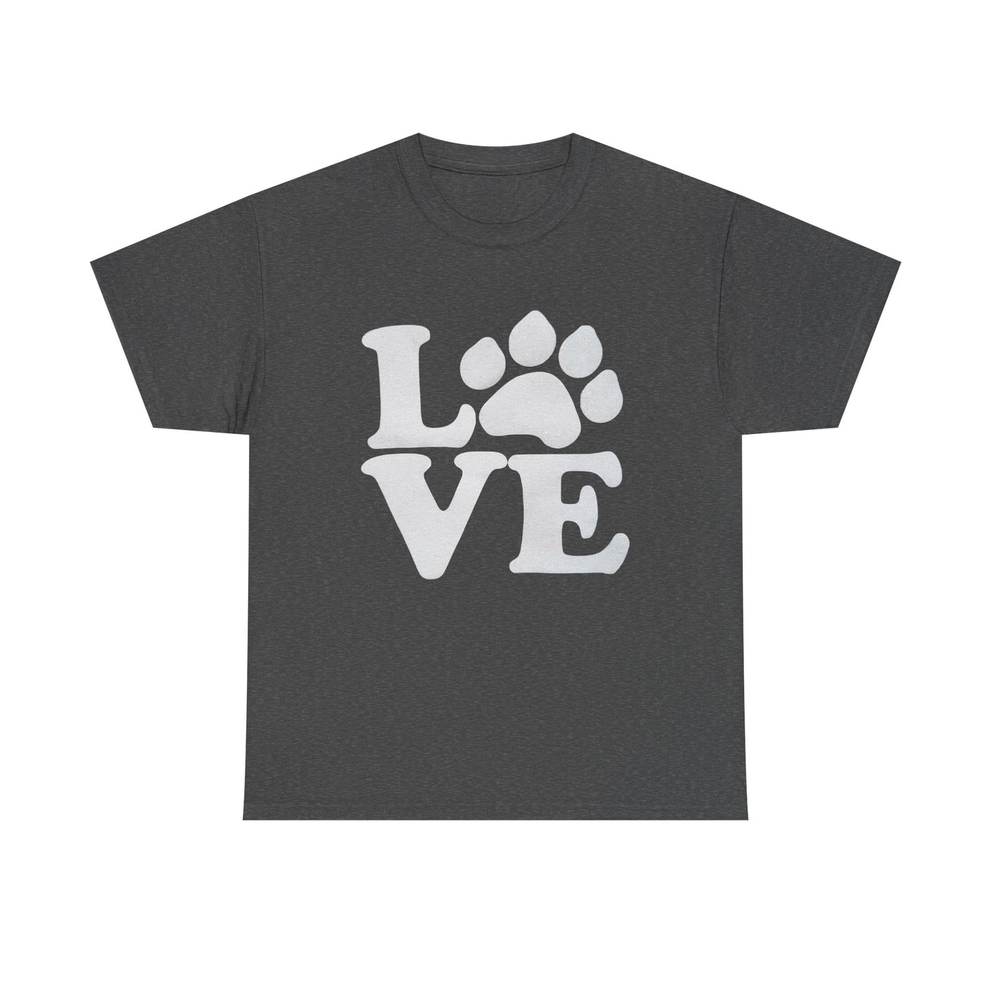 Love Paw Heavy Duty Unisex Tee Sizes Small - 5XL (11 colors)