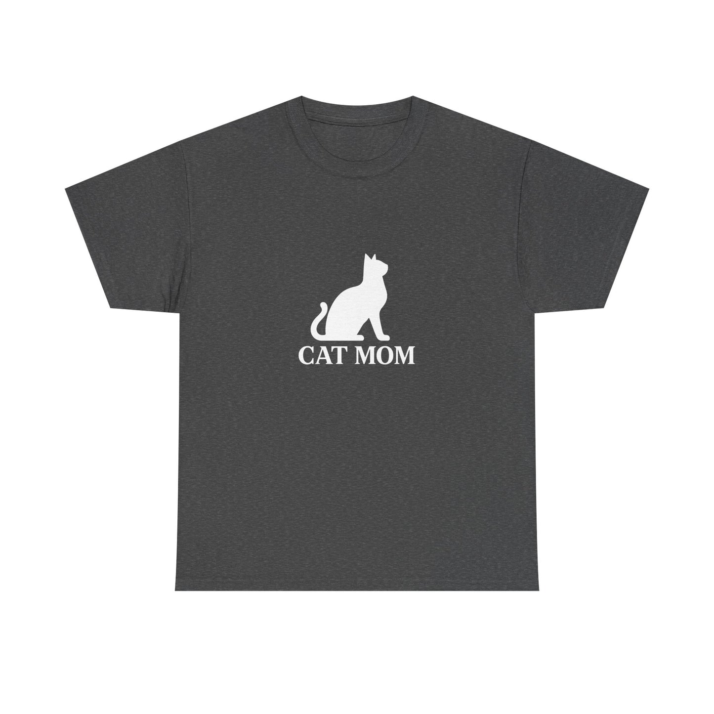 Cat Mom With Cat Heavy Duty Unisex Tee Sizes Small - 5XL (11 colors)