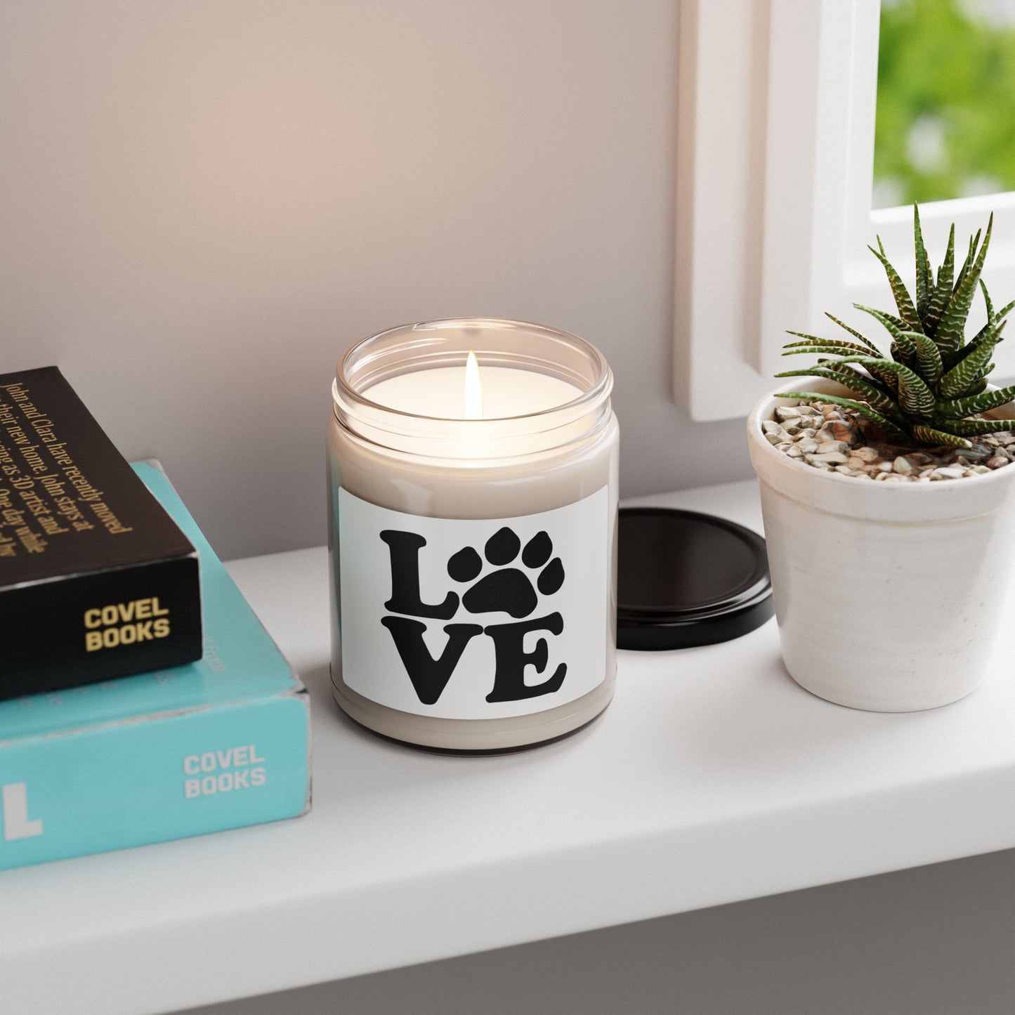 Love Paw Love Soy Candle — 9 oz Scented Candle for Dog & Cat Lovers