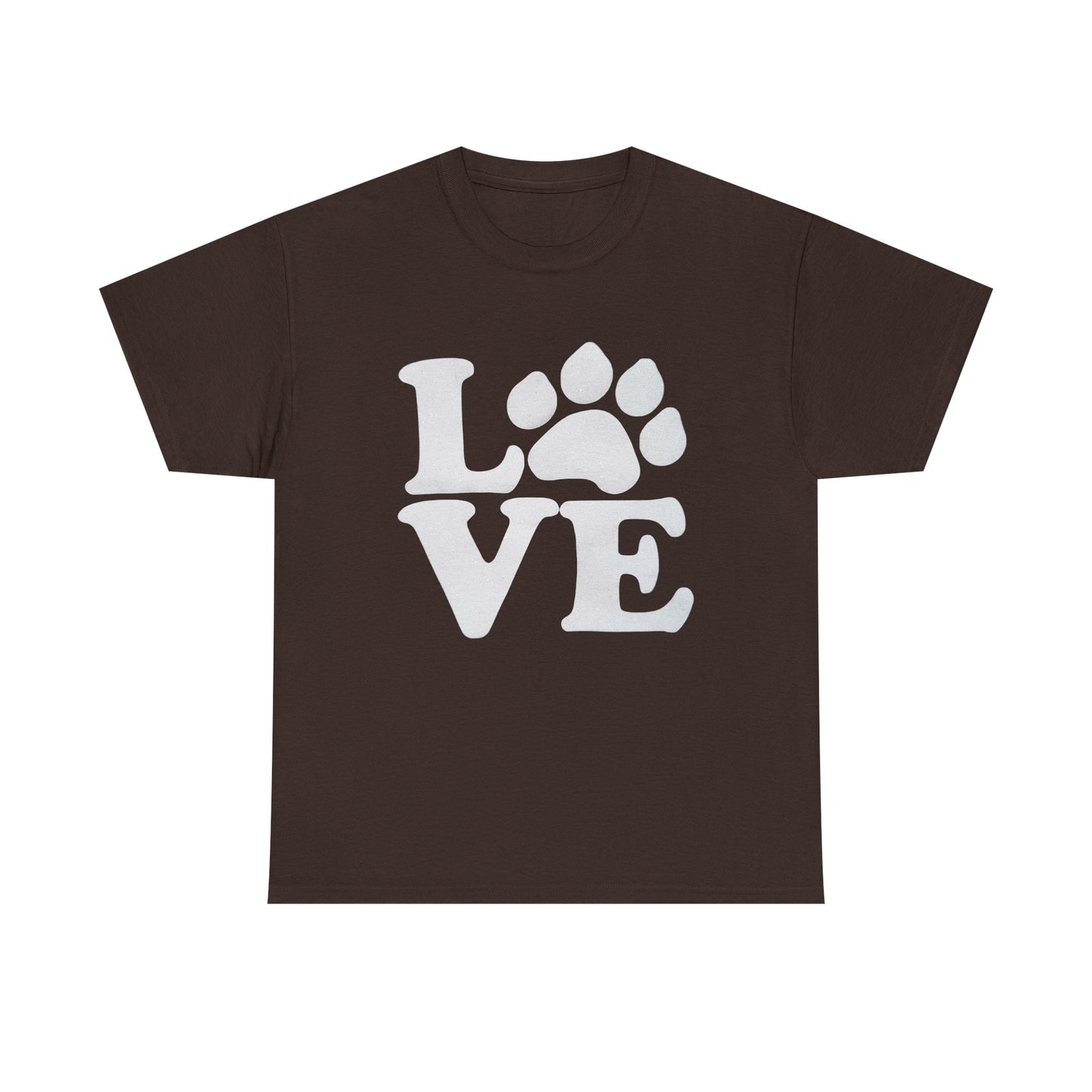 Love Paw Heavy Duty Unisex Tee Sizes Small - 5XL (11 colors)