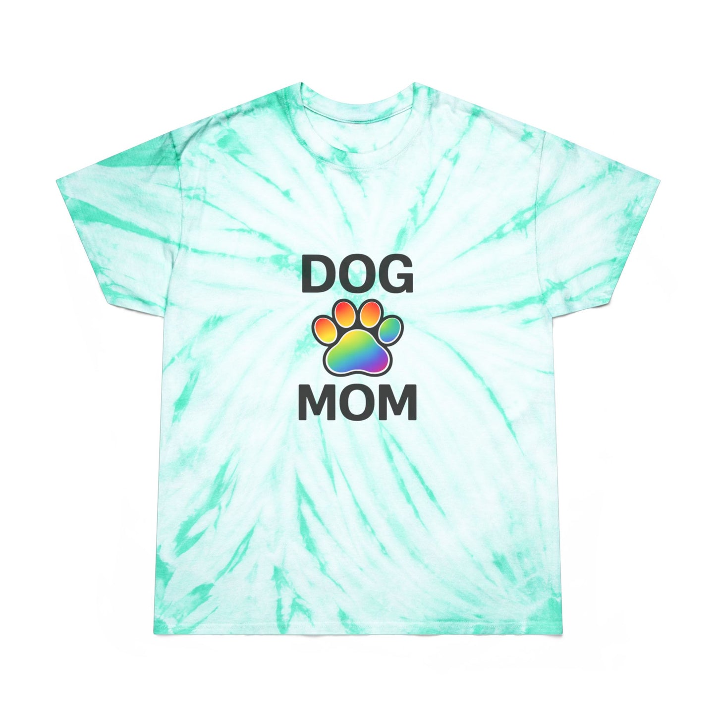 Pride Dog Mom Color Blast Tie-Dye Tee Sizes Small - 2XL (3 colors)