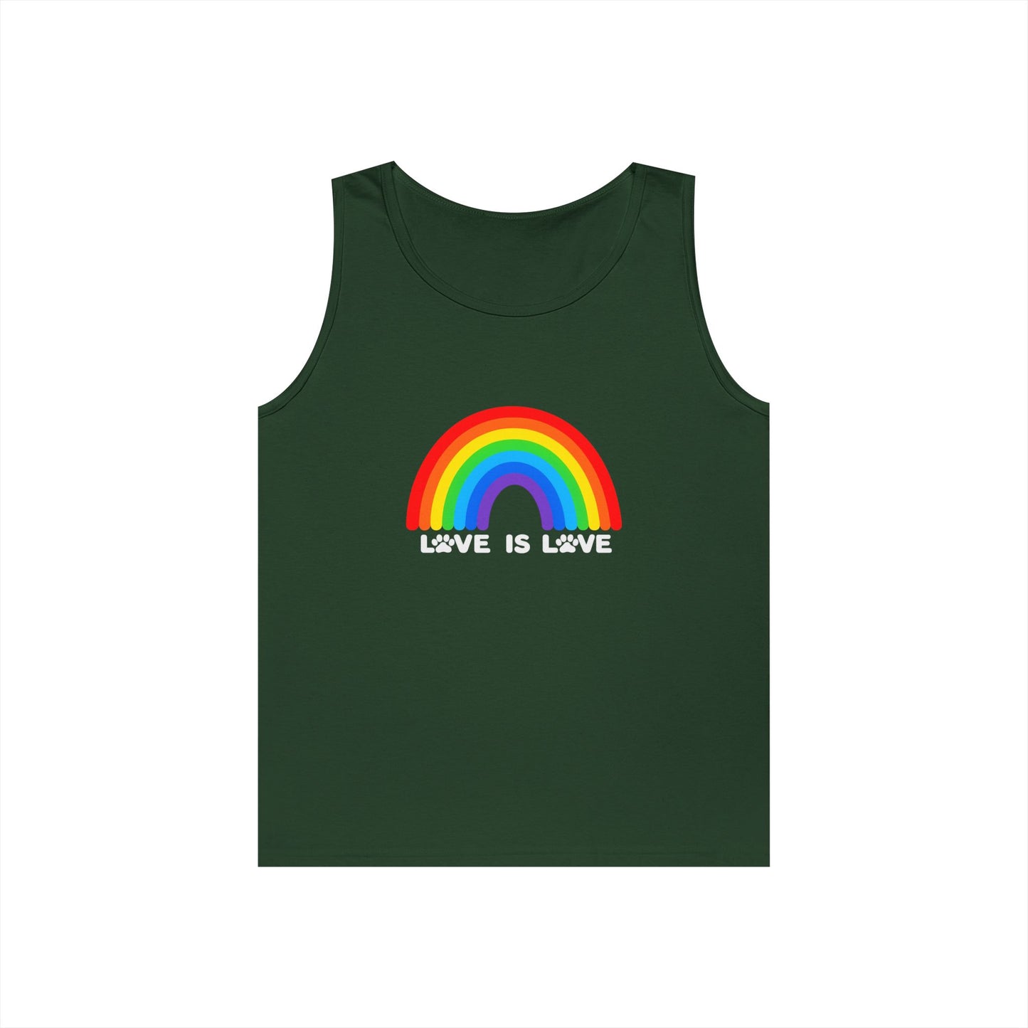 Pride Love Is Love Unisex Heavy Cotton Tank Top
