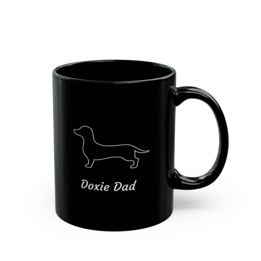 Doxie Mom Black Mug