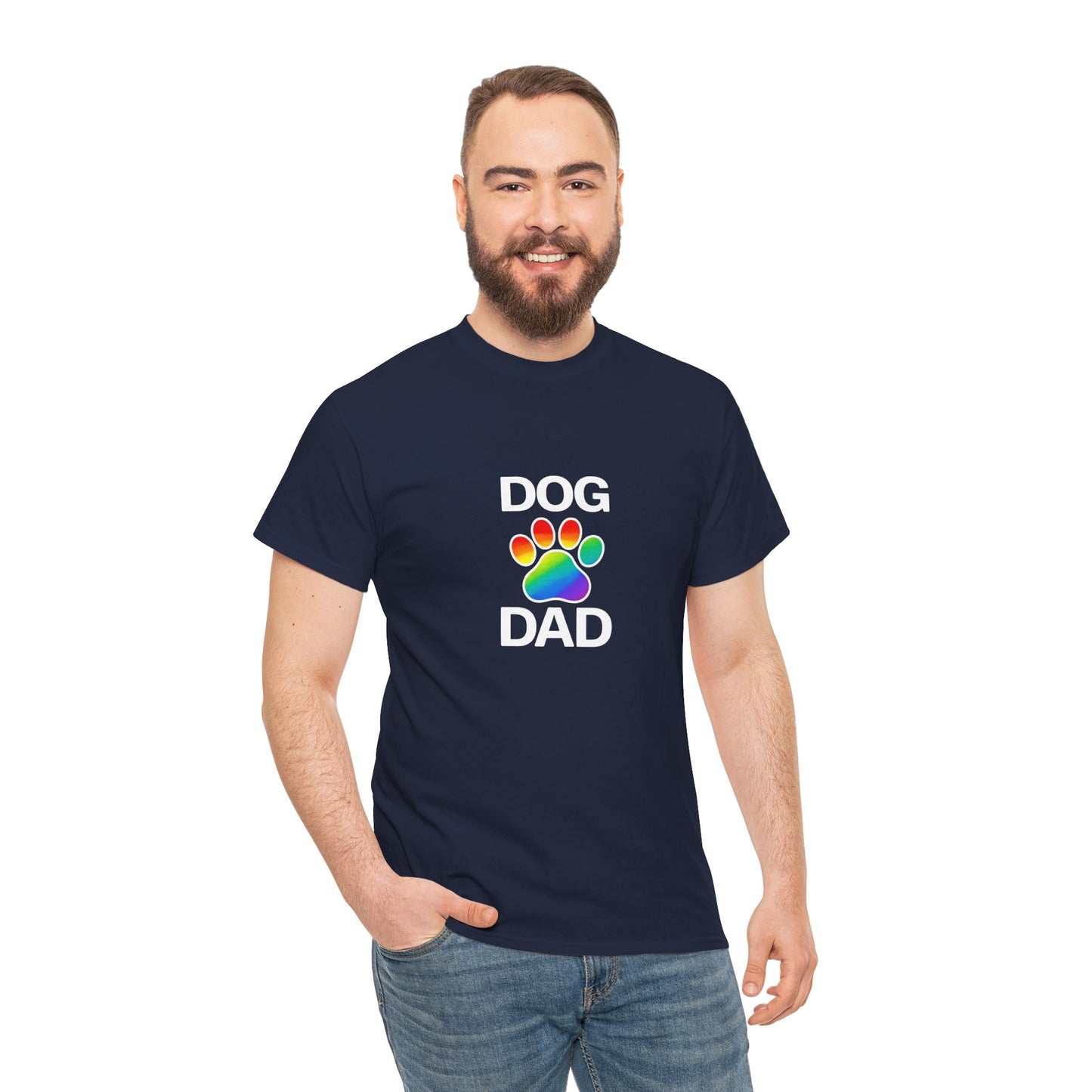Pride Dog Dad Heavy Duty Unisex Tee Sizes Small - 5XL (11 colors)