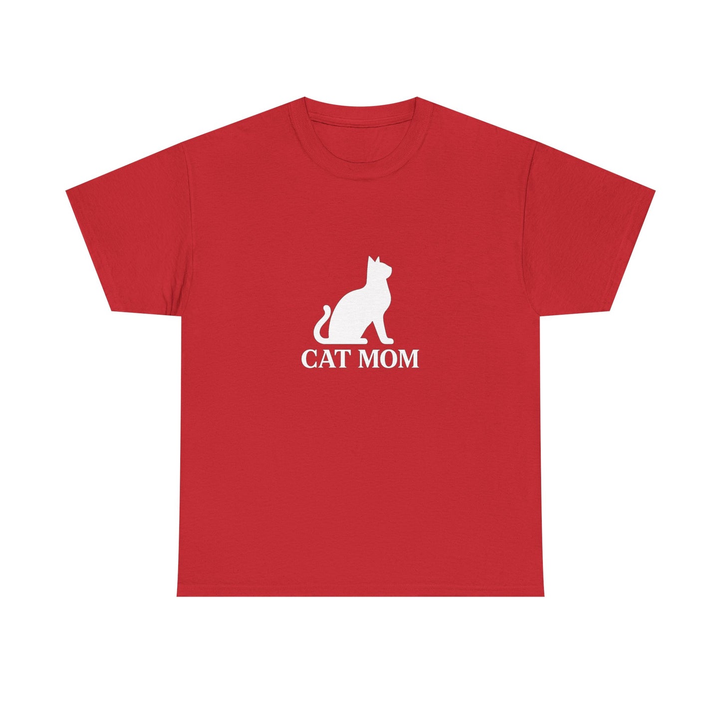 Cat Mom With Cat Heavy Duty Unisex Tee Sizes Small - 5XL (11 colors)