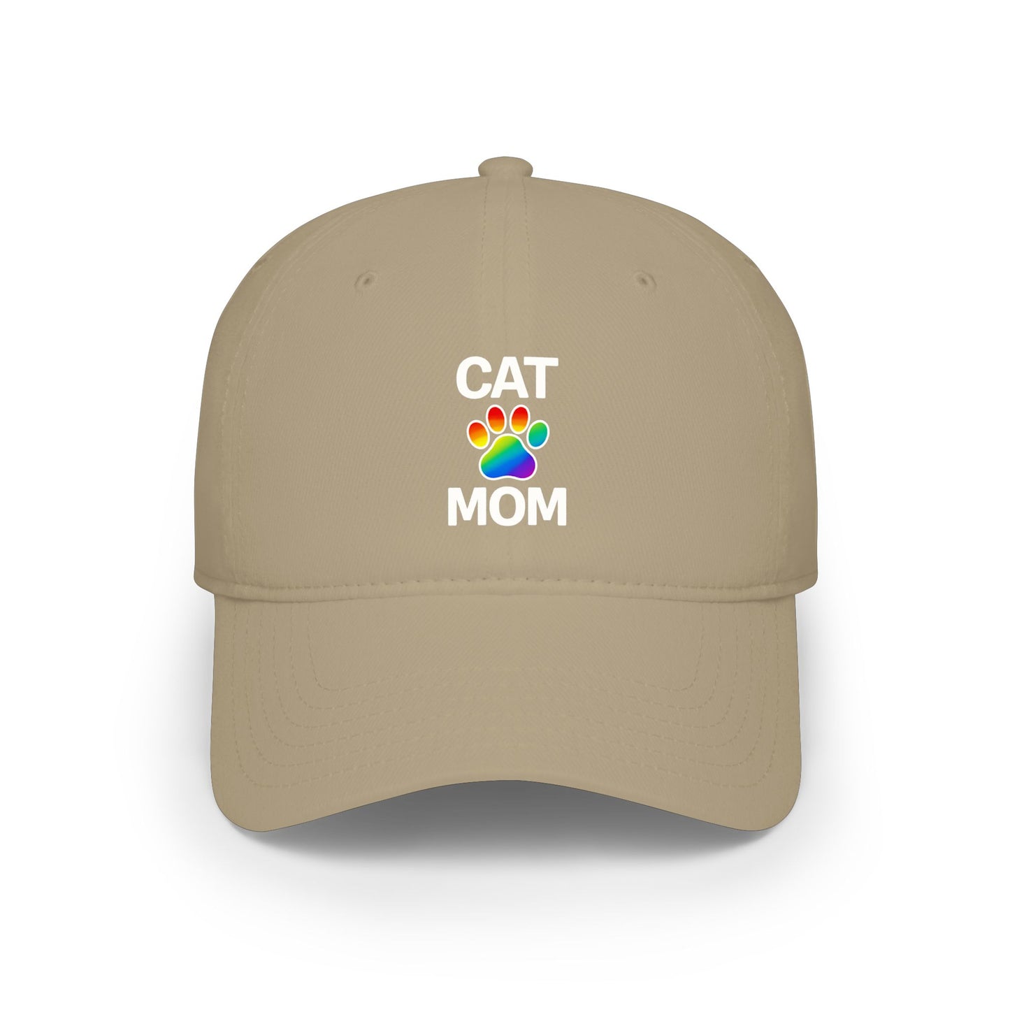 Pride Cat Mom Low Profile Baseball Cap (5 Colors)