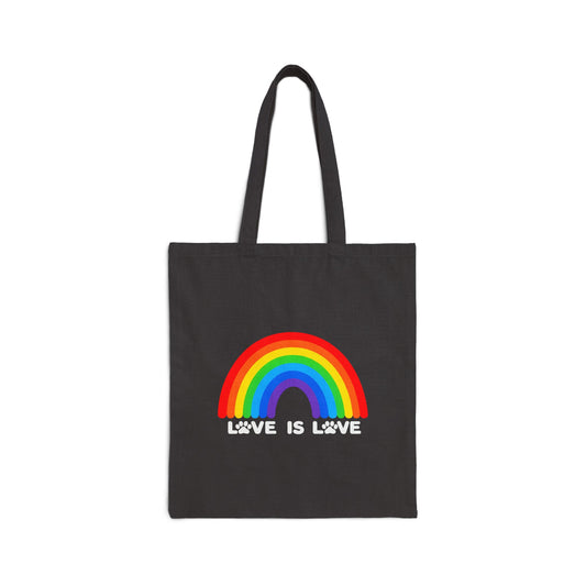 Love is Love Cotton Canvas Tote Bag