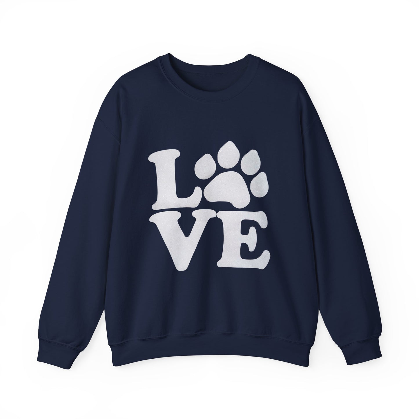 Love Paw Print Sweatshirt Sizes Small - 4XL (8 colors)