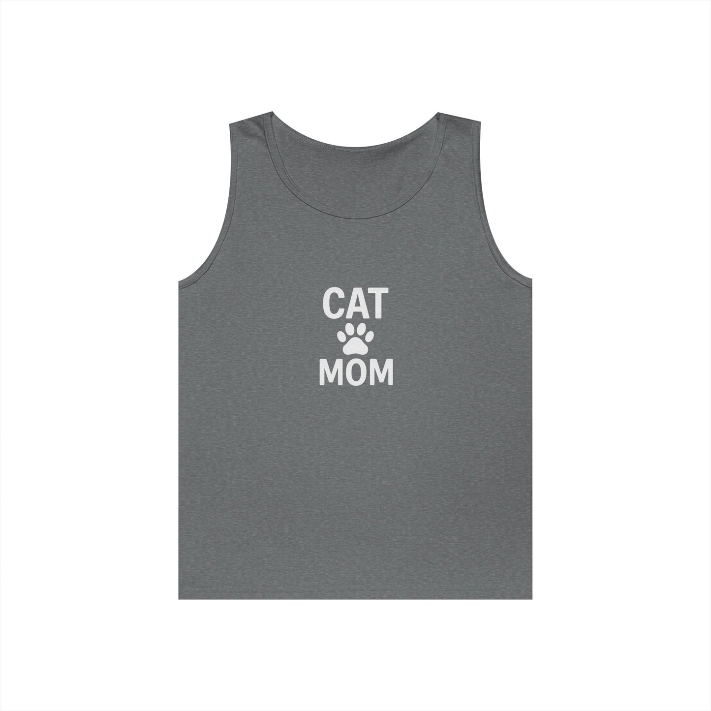 Cat Mom Unisex Heavy Cotton Tank Top (9 colors)