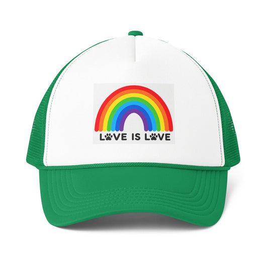Love Is Love Foam Mesh-Back Trucker Cap (6 colors)